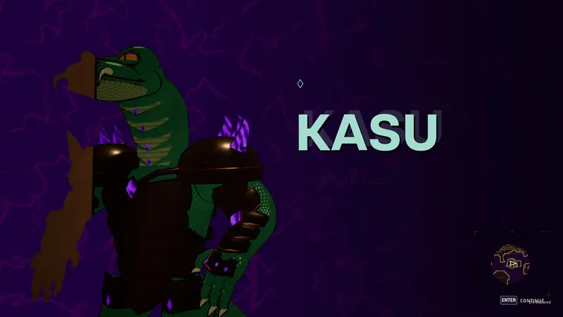 Kasu makes an entrance